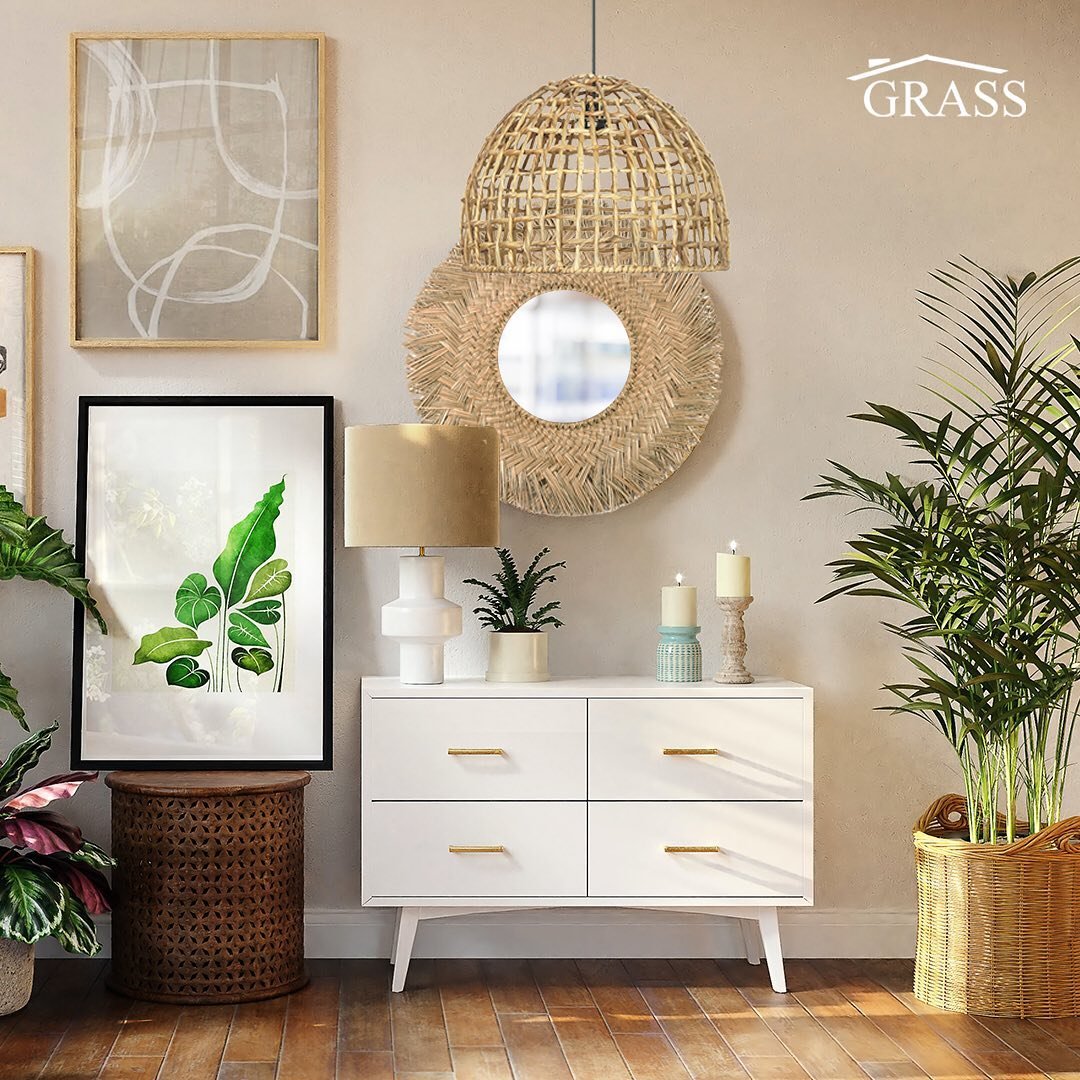 Espejo Colgante de Seagrass Emre 70x30 - Image 6