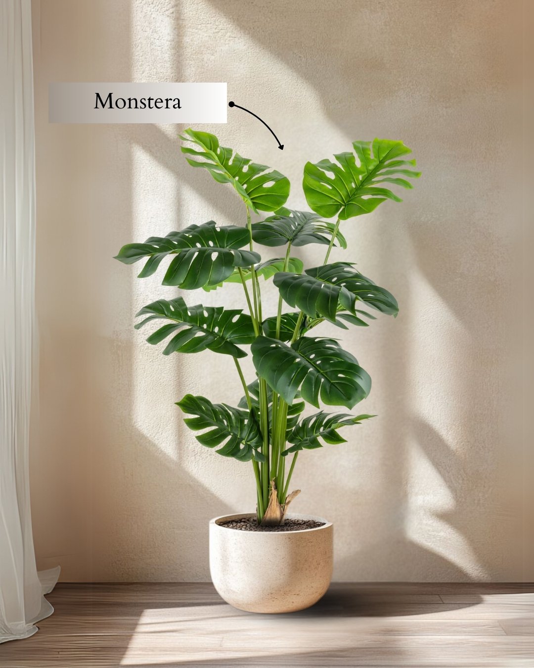 Planta Artificial Decorativa Monstera 150 cm Cod 40866 - Image 3