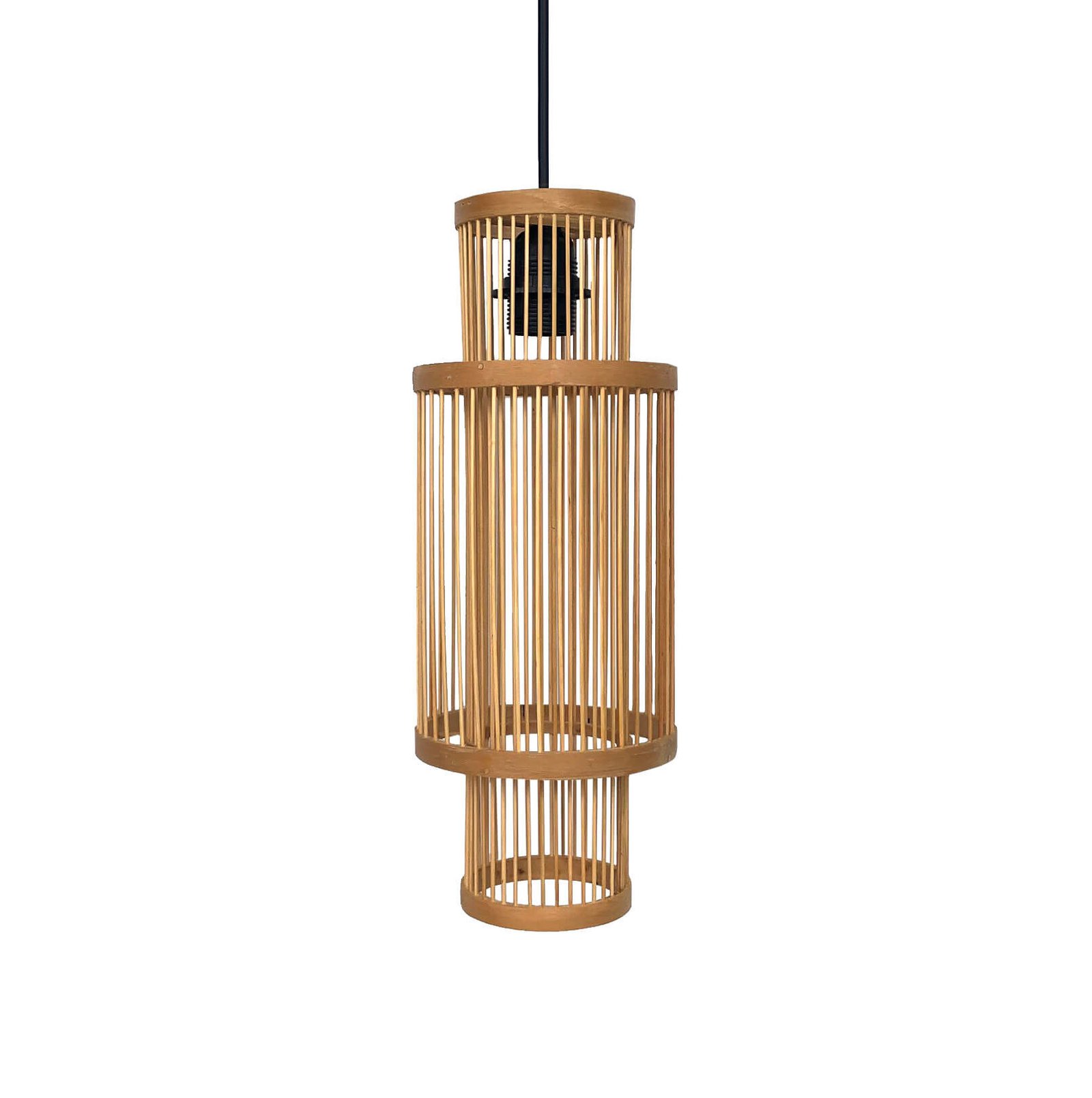 PANTALLA PARA LAMPARA DE TECHO FIBRAS NATURALES BAMBOO BAMBU