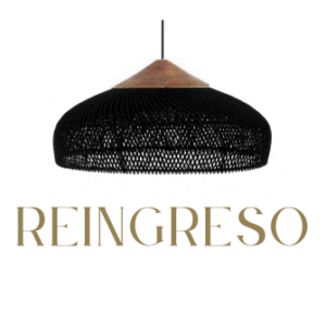 Pantalla de Ratán Fatma Black 50x25