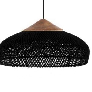 Pantalla de Ratán Fatma Black 50x25