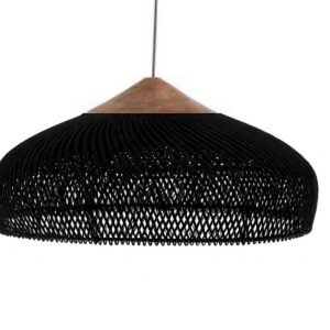 Pantalla de Ratán Fatma Black 50x25