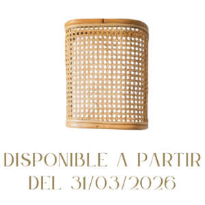 Aplique de Pared de Ratán Rajid 25x30x15