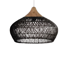 Pantalla de Ratán Faruk Black 60x45